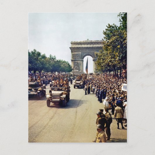 Arc De Triomphe 2 Postkarte (Vorderseite)