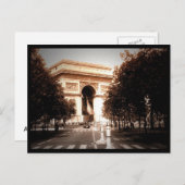 Arc de triomphe 2 postkarte (Vorne/Hinten)