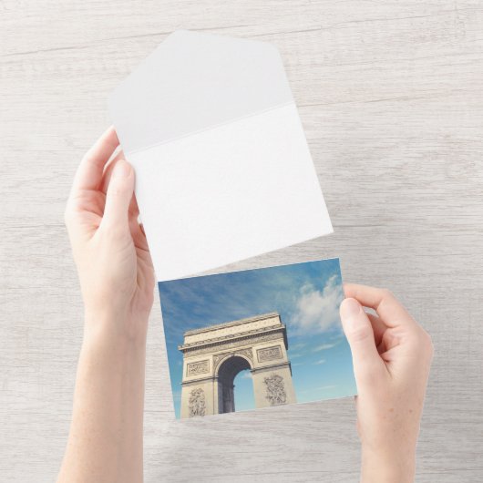 Arc de triomphe all in one einladung (Abreißen)