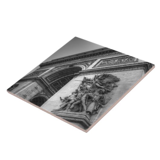 Arc de Triomphe b/w Fliese (Seite)