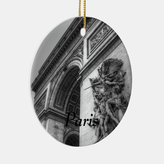 Arc de Triomphe b/w Keramikornament (Rechts)