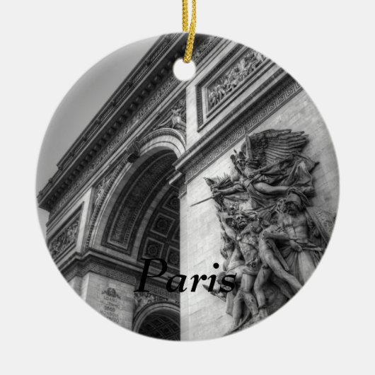 Arc de Triomphe b/w Keramikornament (Vorne)