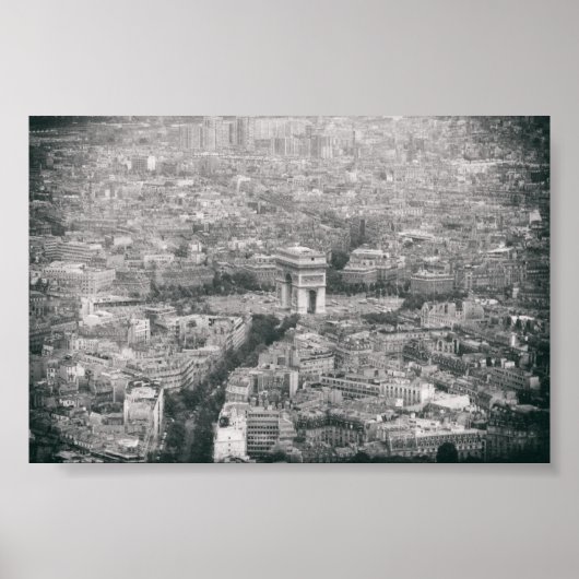 Arc De Triomphe Berühmte Monumente in Paris Poster (Vorne)