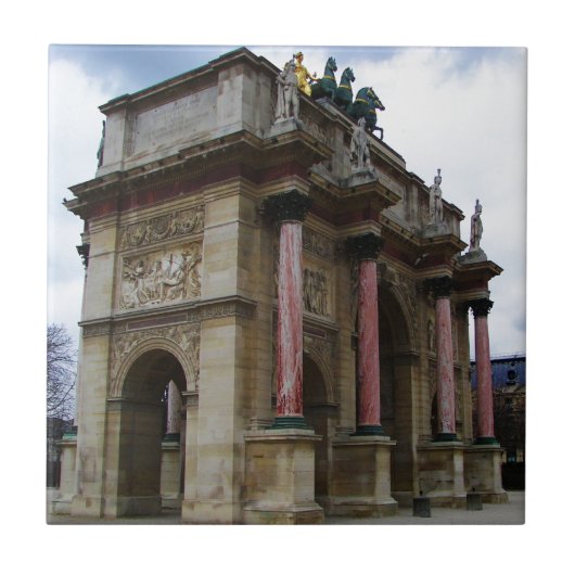 Arc de Triomphe de Carrousel. Fliese (Vorderseite)
