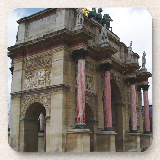 Arc de Triomphe de Carrousel Getränkeuntersetzer (Vorderseite)