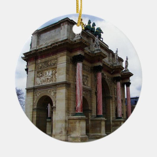 Arc de Triomphe de Carrousel Keramikornament (Vorne)