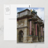 Arc de Triomphe de Carrousel. Postkarte (Vorne/Hinten)