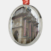 Arc de Triomphe de Carrousel Silbernes Ornament (Links)