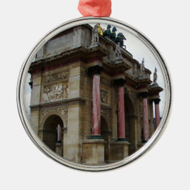 Arc de Triomphe de Carrousel Silbernes Ornament