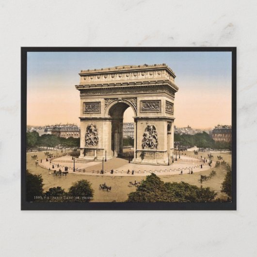 Arc de Triomphe, de l'Etoile, Paris, Frankreich Postkarte (Vorderseite)