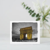 Arc de Triomphe de l'Étoile Paris Frankreich Postkarte (Stehend Vorderseite)