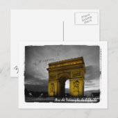 Arc de Triomphe de l'Étoile Paris Frankreich Postkarte (Vorne/Hinten)