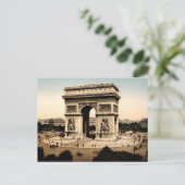Arc de Triomphe de l'Étoile Paris Frankreich Postkarte (Stehend Vorderseite)