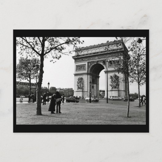 Arc de Triomphe de l'Étoile, Paris, Frankreich Postkarte (Vorderseite)
