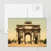 Arc de Triomphe du Carrousel Paris Postkarte (Vorne/Hinten)