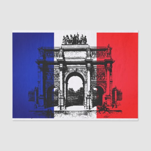 Arc de Triomphe France Tissue Paper Seidenpapier (Vorderseite)