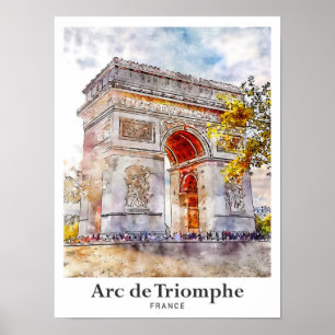 Arc de Triomphe Frankreich Poster
