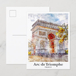 Arc de Triomphe Frankreich Postkarte