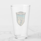 Arc de Triomphe Frankreich Retro Reisen Vintag Glas (Rückseite)