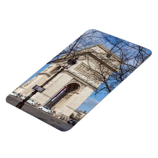Arc de Triomphe in Paris, Frankreich Magnet (Linke Seite)