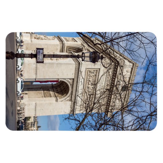 Arc de Triomphe in Paris, Frankreich Magnet (Horizontal)