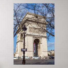 Arc de Triomphe in Paris, Frankreich Poster