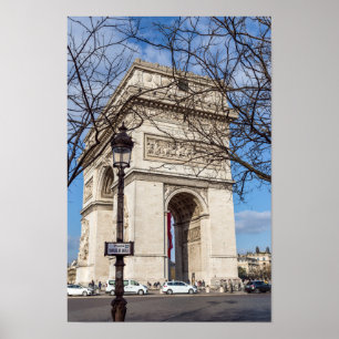 Arc de Triomphe in Paris, Frankreich Poster