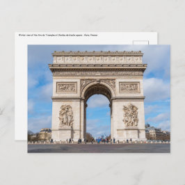 Arc de Triomphe in Paris, Frankreich Postkarte