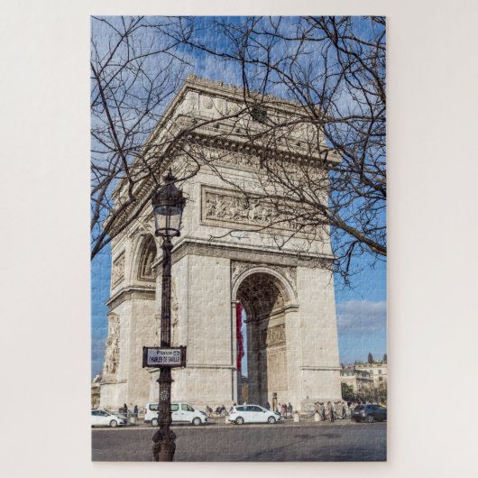Arc de Triomphe in Paris, Frankreich Puzzle (Vertikal)