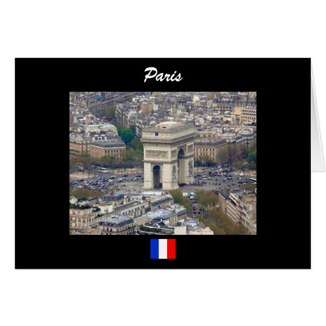 Arc de Triomphe Paris Frankreich (Vorderseite (Horizontal))