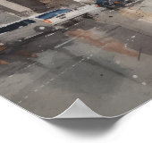 Arc De Triomphe Paris Frankreich Art Print Poster (Ecke)