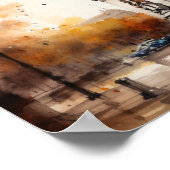 Arc De Triomphe Paris Frankreich Art Print Poster (Ecke)