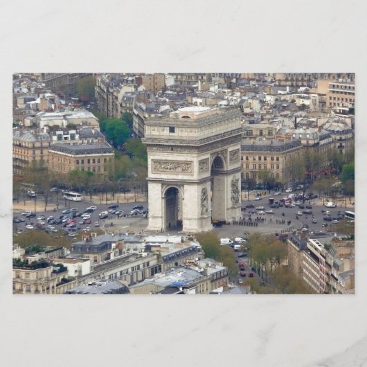 Arc de Triomphe Paris Frankreich Briefpapier (Vorderseite)