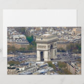 Arc de Triomphe Paris Frankreich Briefpapier (Vorne/Hinten)