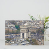 Arc de Triomphe Paris Frankreich Briefpapier (Stehend Vorderseite)