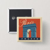 Arc de Triomphe | Paris, Frankreich Button (Vorne & Hinten)