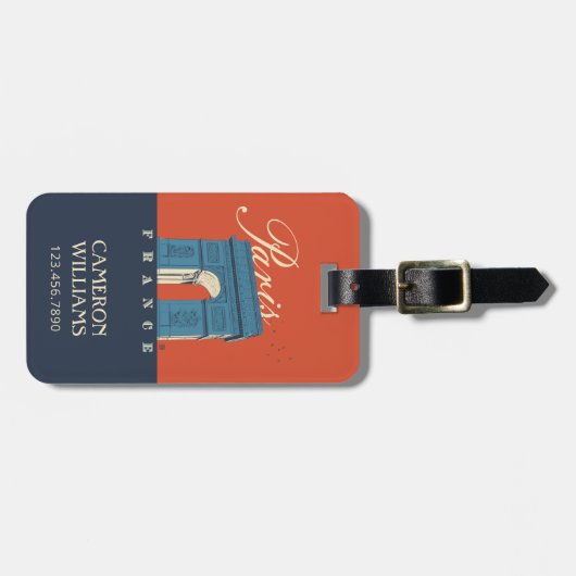 Arc de Triomphe | Paris, Frankreich Gepäckanhänger (Vorderseite horizontal)