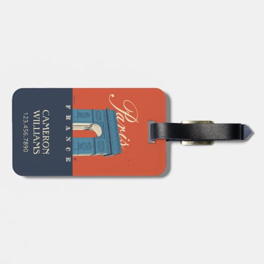 Arc de Triomphe | Paris, Frankreich Gepäckanhänger (Rückseite horizontal)