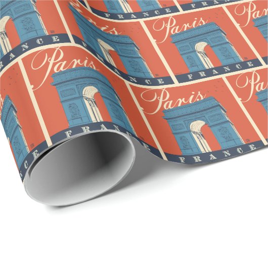Arc de Triomphe | Paris, Frankreich Geschenkpapier (Rolleneckpunkt)