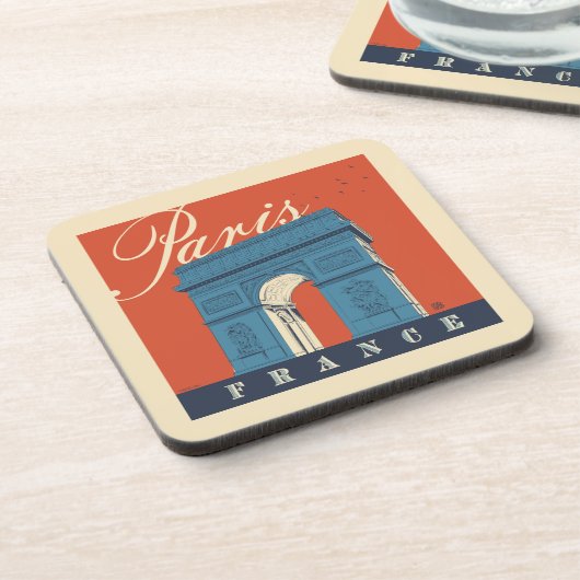 Arc de Triomphe | Paris, Frankreich Getränkeuntersetzer (Linke Seite)