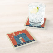 Arc de Triomphe | Paris, Frankreich Glasuntersetzer (Schrägansicht)