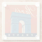 Arc de Triomphe | Paris, Frankreich Glasuntersetzer (Rückseite)