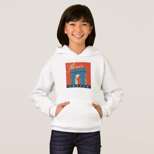 Arc de Triomphe | Paris, Frankreich Hoodie (Vorne ganz)