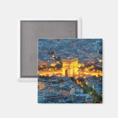 Arc de Triomphe, Paris, Frankreich Magnet (Vorderseite/Rückseite)