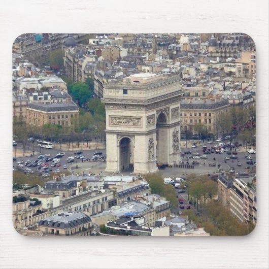 Arc de Triomphe Paris Frankreich Mousepad (Vorne)