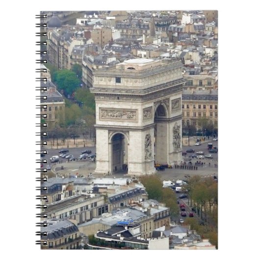 Arc de Triomphe Paris Frankreich Notizblock (Vorderseite)