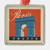 Arc de Triomphe | Paris, Frankreich Ornament Aus Metall (Vorne)