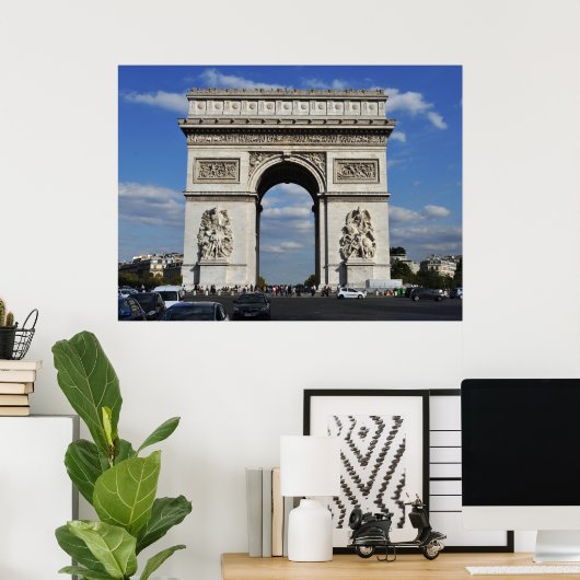 Arc de Triomphe Paris Frankreich Poster (Heimbüro)