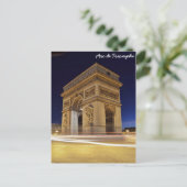 Arc de Triomphe, Paris, Frankreich Postkarte (Stehend Vorderseite)