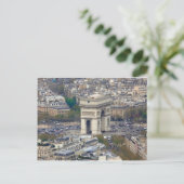 Arc de Triomphe Paris Frankreich Postkarte (Stehend Vorderseite)